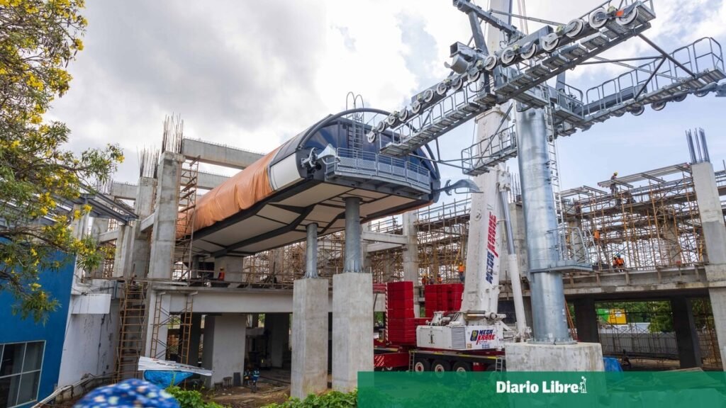 Teleférico de Santo Domingo Oeste continúa en obras tras un año y cinco meses