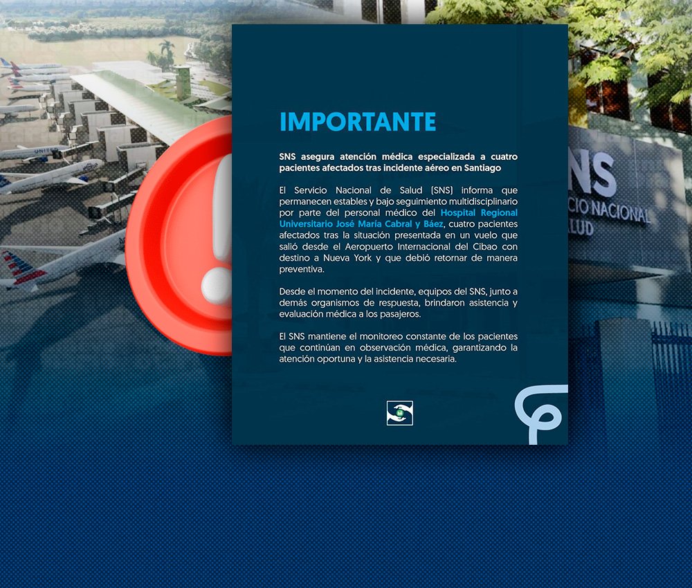 Cuatro pasajeros continúan en observación tras el incidente en un vuelo que volvió a Santiago mientras no se esclarecen las causas