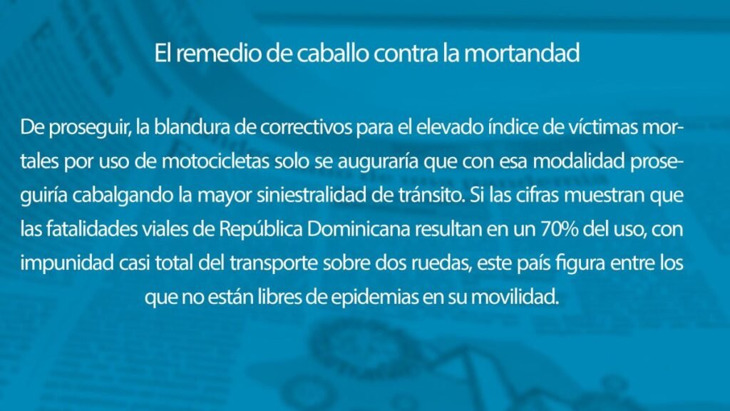 La alta mortalidad en motocicletas evidencia falta de control en las vías