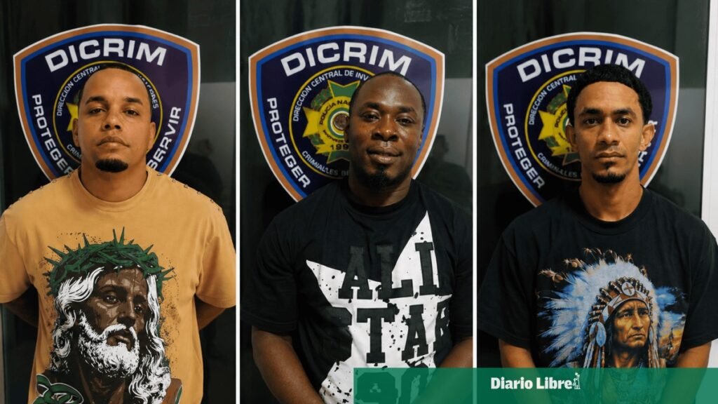 Tres hombres son arrestados por hacerse pasar por taxistas y atracar pasajeros en Santiago y Monseñor Nouel