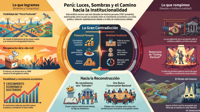 Perú arrastra una deuda de institucionalidad tras décadas de promesas y crisis