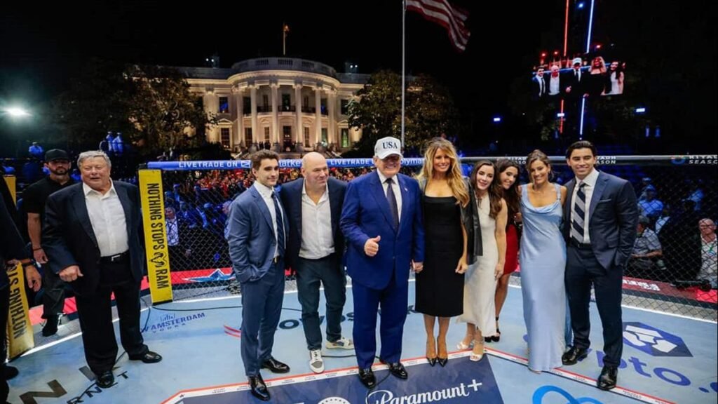 Trump lleva UFC a la Casa Blanca y aviva la polémica por el uso de la sede presidencial