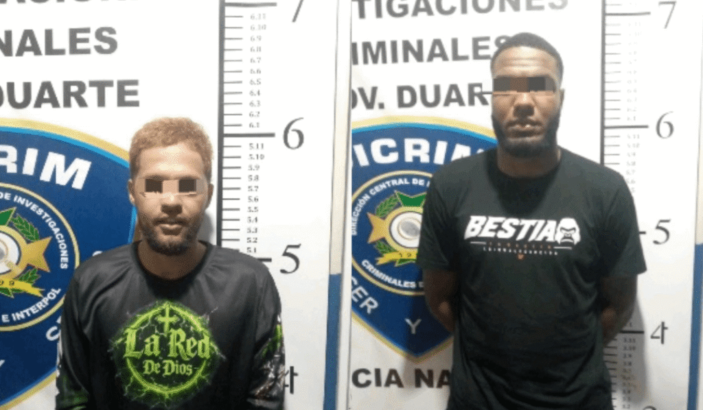 Policía apresa en SFM a dos hombres ligados a investigaciones por hechos delictivos en el Cibao Central