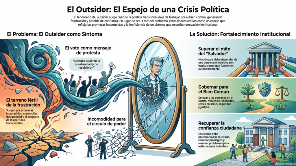 Outsiders y desgaste político: la alarma que lanza el texto
