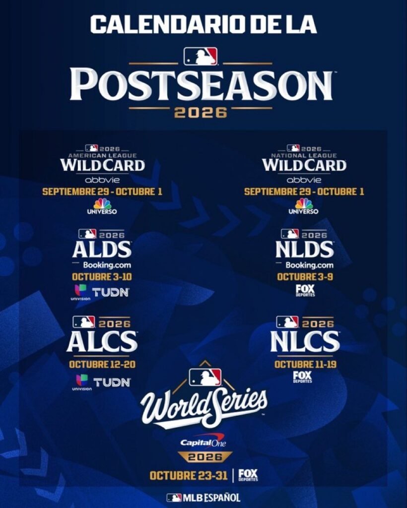 MLB fija la postemporada de 2026 mientras el foco público vuelve a alejarse de las prioridades locales