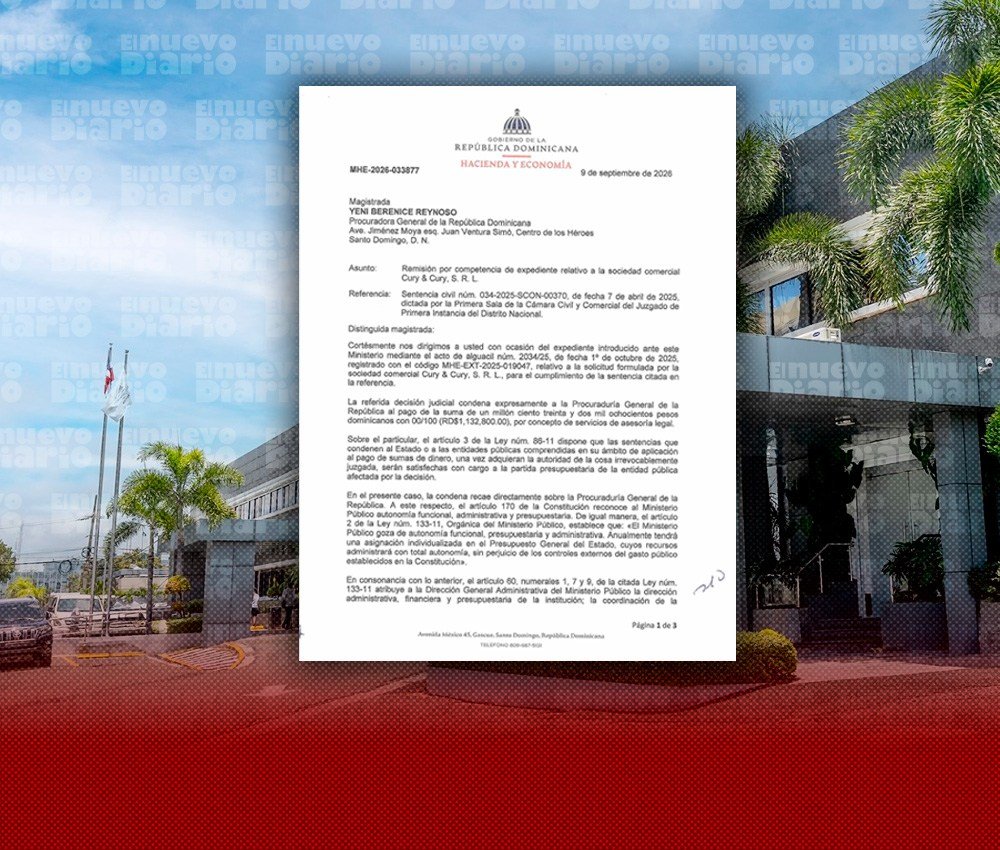 Hacienda envía a la PGR expediente de una condena por deuda arrastrada desde 2020