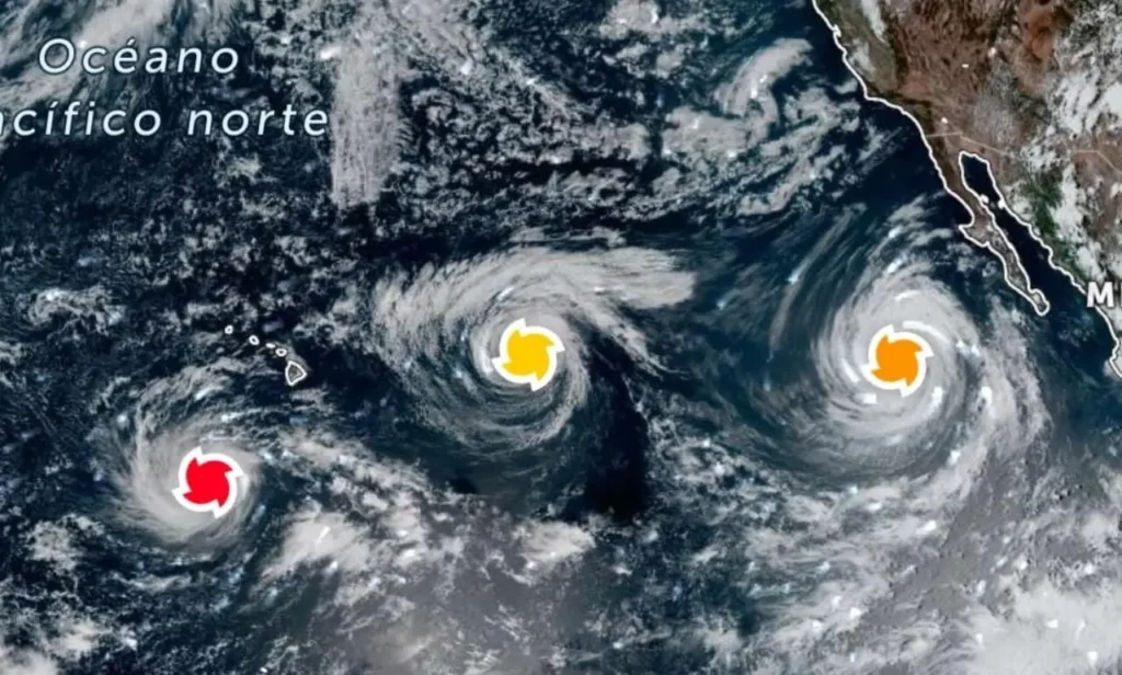 Marie, Karina y Lowell concentran la atención sobre el Pacífico y refuerzan el llamado a vigilar el impacto del calentamiento del mar
